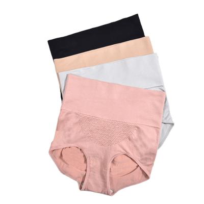 China New Women Antibacterial Japanese Comfort Underwear Breathable Non-trace Bodyshaping Hip Lifting Waist Ladies High Briefs for sale