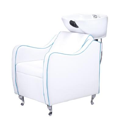 China Wholesale Easy-cleaning hair salon equipment shampoo unit and chairs TS-8083 for sale