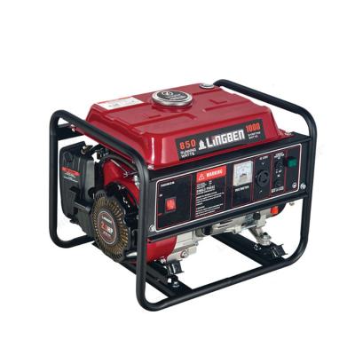 China Small Generator Supply Electric Power Zhejiang LingBen Small Air-cooled Gasoline Mini Generator 1kVA LB1500-A for sale