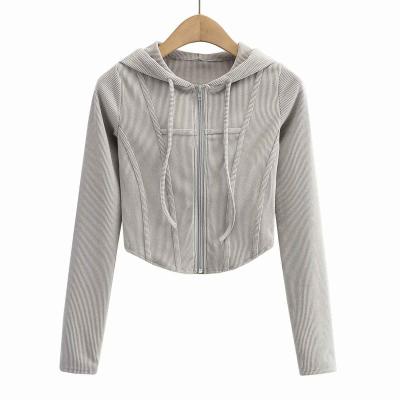 China Anti-wrinkle factory wholesale price casual solid plain plus size manufacturers regular zip up sweater for sale