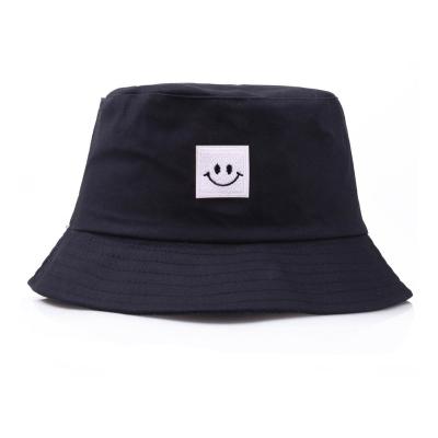 China breathable & Waterproof Smile Hat Wholesale Children's Fisherman Face Sun Hat Outdoor Bucket Hat for sale