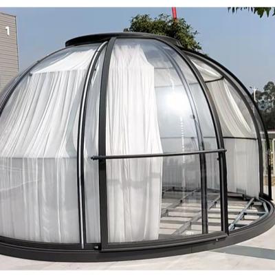 China Assemble easily/high hardness/windproof/waterproof easily to assemble living clear resort tent luxury geodesic house dome tent for sale for sale