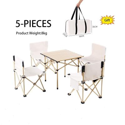 China Modern Cheapest Folding Table Portable Camping Chairs Set For Outdoor Garden Events for sale