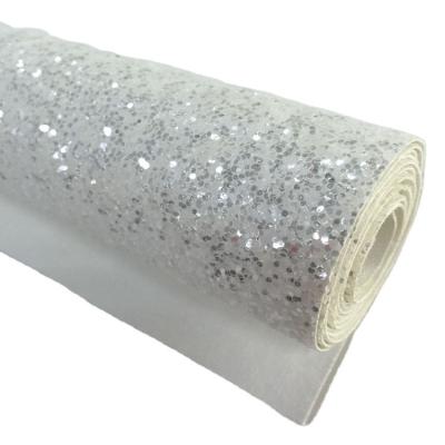 China Elastic Cheap White Silver Mixed Glitter Wallpapers For Wallcovering for sale