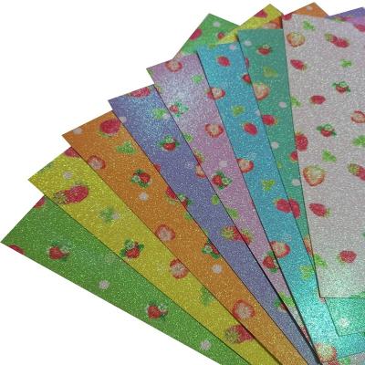 China Europe Factory Direct 300g Colorful Patterned Glitter Kraft Paper for sale