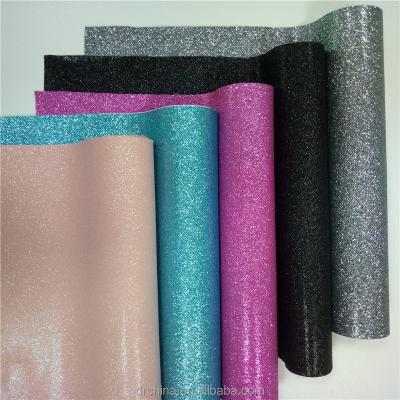 China Good Quality 0.6mm Printed Glitter Abrasion-Resistant Hot Selling PU Leather For Shoes Material for sale