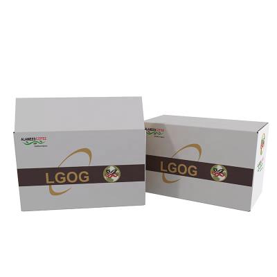 China Recyclable custom design logo coffee tea folding paper boxes wholesale e flute corrugated packaging boxes for sale