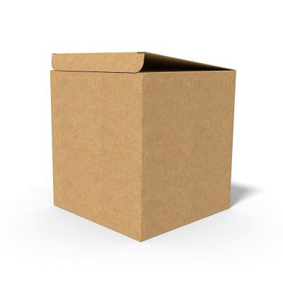 China Basic Type Recyclable Box Kraft Paper Bulb Material Packaging Box Cardboard Lock Custom Logo Box for sale