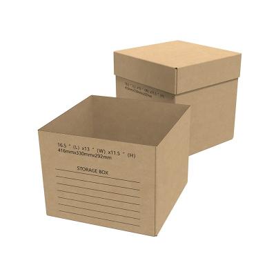 China Large Recyclable Wholesale Corrugated Product Computer Mobile Cardboard Handle Convenient Carry Mobile Box for sale