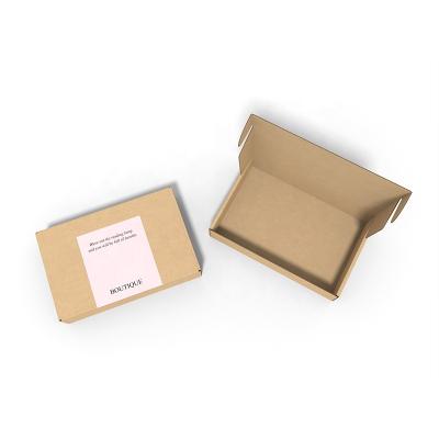 China Recyclable Trending New Products Thank You Kraft Paper Shipping Packaging Boxes Cardboard Gift Box Packaging for sale