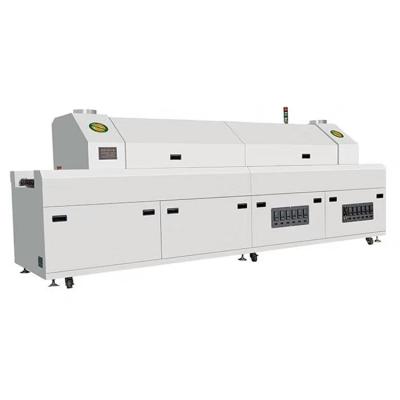 China SMT LED Packaging PCB Soldering Cheap Price SMT Oven 6 Zone Reflow Soldering Oven For LED Tube Bulb Light SMT Assembly Line for sale