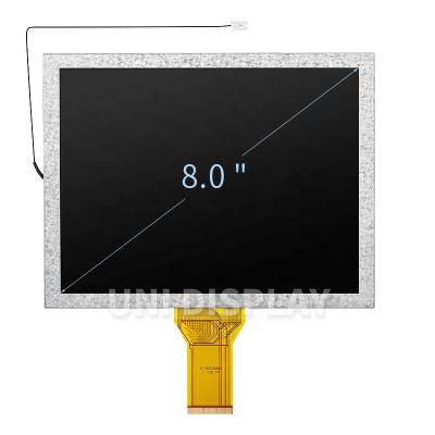 China UNI DISPLAY optional resistive touch screen ili2511 800x600 tft 8 inch lcd display for medical equipment 8 inch for sale