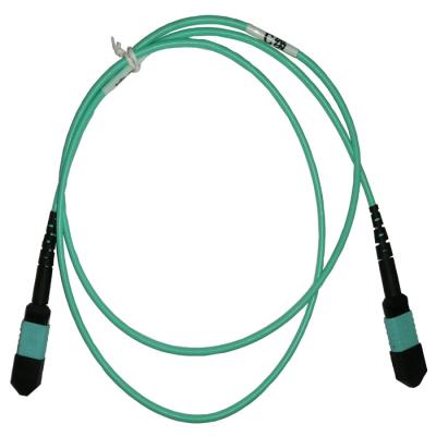 China FTTH MPO/Female To MPO/Female 8 Fibers OM3 Fiber Optic Trunk Cable for sale