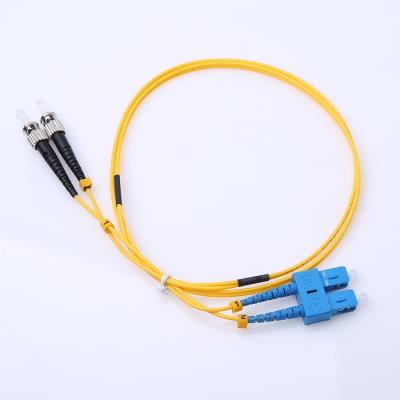 China Top Quality Widely Used FTTH SC To ST APC/UPC Singlemode Duplex Fiber Optic Patch Cord Cable for sale