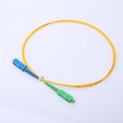 China Wholesale High Quality FTTH SC to SC APC/UPC Singlemode Simplex Fiber Optic Patch Cord Cable for sale