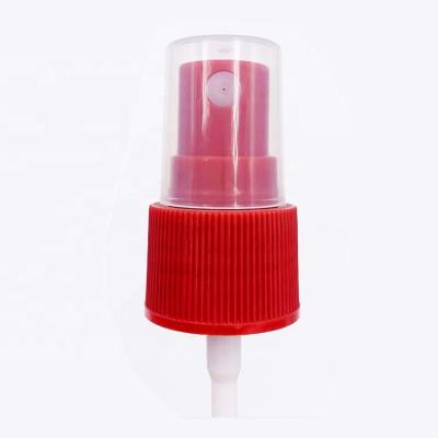 China Non Spill A+ Red Color Mist Sprayer Cap High Quality Plastic Mist Sprayer 20/410 Fine Mist Spray for sale