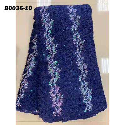 China High quality sequnced sequnced multicolor net lace fabric embroidery sequin viable new fashion for sale