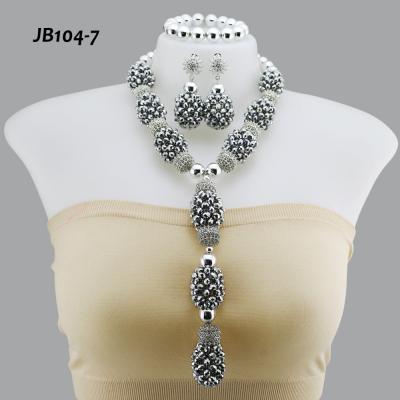 China High Class Popular Jewelry Necklaces African Wedding Jewelry Set Coral Beaded Jewelry Women for sale