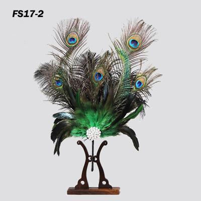 China Wholesale Feather Hand Fan Nigerian Feather Escrow Feather Fan for sale