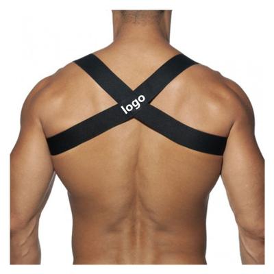 China Gay Sexy Elastic Bondage Game Bondage Gear Chest Belt Man Harness Men Shoulder Bondage for sale