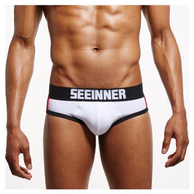 China Brief Breathable Custom Cotton Breathable Boxer Brief Briefs Male Man Sexy Briefs Underwear for sale