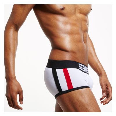 China Breathable Custom Cotton Boxer Trunks Mens Fashion Underwear Male Boxer Shorts for sale