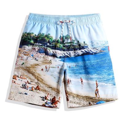 China Custom QUICK DRY Beach Shorts Mens Swim Trunks Panel Shorts Swim Shorts Mens Swimwear For Summer Beach for sale