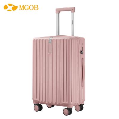 China Hard Shell Trolley Luggage MGOB 20 Inch PC Hardshell Travel Case With New Design Universal Wheel Luggage With Hook Carry On Suitcase Trick for sale