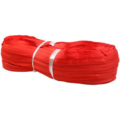 China Viable Customize Red Viable Clothing Bag 5# Nylon Packaging Zipper Tape for sale