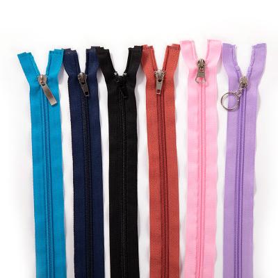 China Sustainable Use High Quality Auto Lock Open Zipper For Dress Casual Used For Clothing for sale