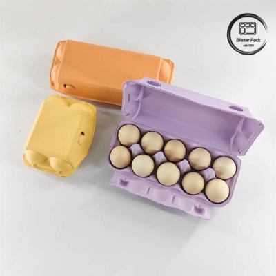 China Op maat gemaakte Eco Quail Egg Packaging 12 6 4 Paper Pulp Box Eierdozen Voor Kipeneieren Te koop