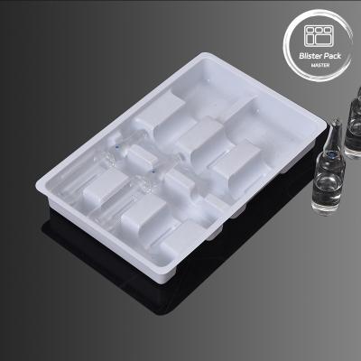 China Medical Vacuum Formed Plastic Trays For 6 Injections Blister Packaging For 5ml And 10ml Vials for sale