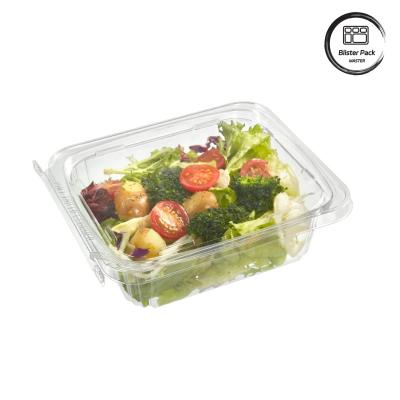 China Eco Friendly Recycled PET Salad Takeaway Containers  8-32oz Clear Plastic for sale