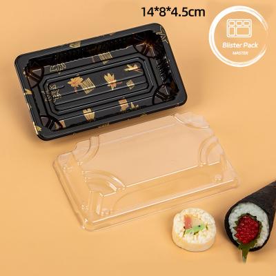 China Custom Logo Restaurant Food Grade Wegwerp Sushi Trays voor vers en stijlvol eten Te koop