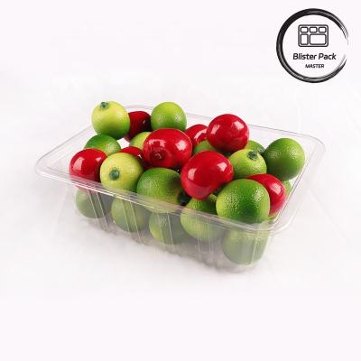 Chine Plateau de légumes frais et de fruits frais en PET transparent - Idéal pour l'affichage et le stockage à vendre