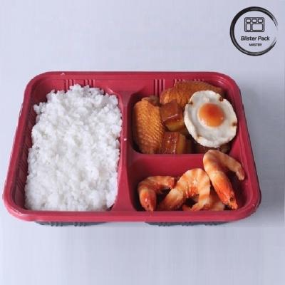 China Custom 2-3-4 Compartment PP Hot Food Takeaway Bento Boxes Eco Friendly Rectangular for sale