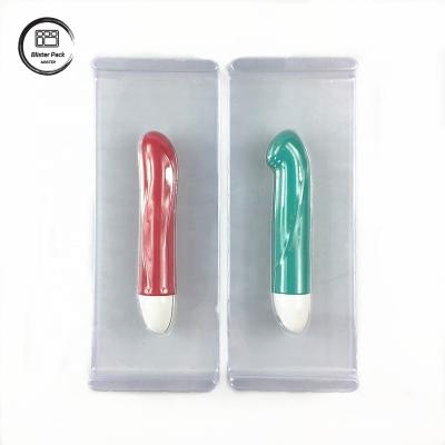 中国 Clear Disposable Vibrator Adult Product Packaging, Plastic Insert Tray For Adult Products 販売のため