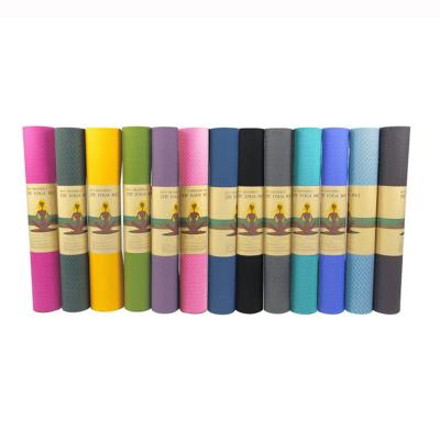 China High Quality Non Slip Yoga Pilate Exercise Tape Relax Yoga Mat With Position Line for sale