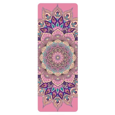 China Custom Suede Extra Large Winner Pattern Eco Friendly Suede Yoga Mat for sale