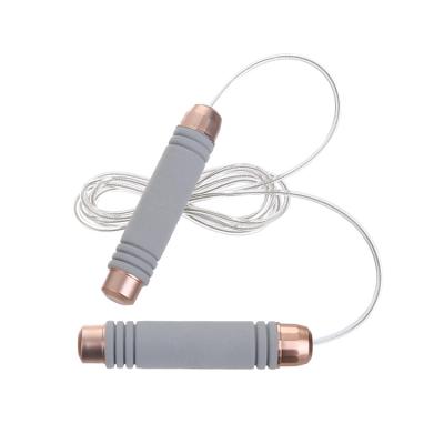 China OTHER High Quality PP+ EVA Adjustable Heavy Jump Rope with Bold Steel Wire Rope for sale