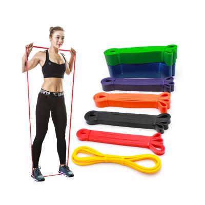 China Good Quality Latex Workout Stretch Band Heavy Duty Exercise Band Flat Rubber Resistance Band for sale