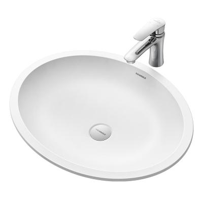 China Without Faucet Wholesale Undermount Bathroom Sink Sinks Hotel Simple Style for sale