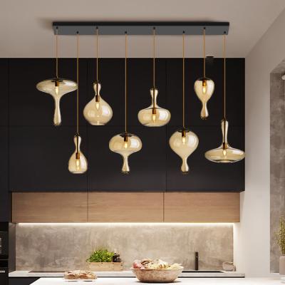 China Luxury Pendant Light Modern Pendant Lamp Kitchen Lighting Glass Ball Chandeliers Modern Pendant Lights for sale