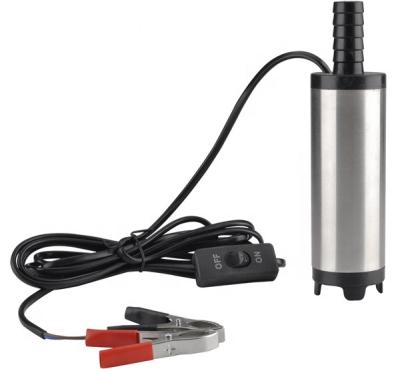 China Hotselling Amazone DC12v/24v wr-803 stainless steel electric submersible diesel 12v pump for family homes water fuel 38mm for sale