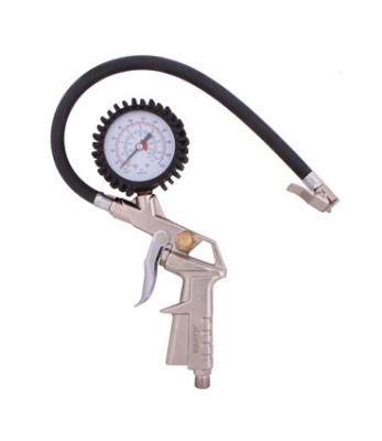 China 220PSI Tire Pressure Inflator Gauge With Flexible Hose Cheap Pressure Gauge CY-T004 for sale