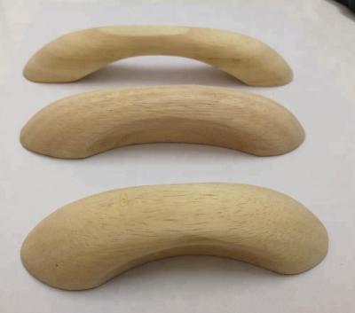 China Traditional Solid Wood Birch Oak Maple Beech Rubber Wood Drawer Handles Pulls and Knobs for sale