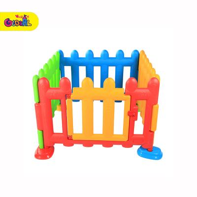 China Easily Assembled Colorful Indoor Kids Playground Equipment With Plastic Kids Fence for sale