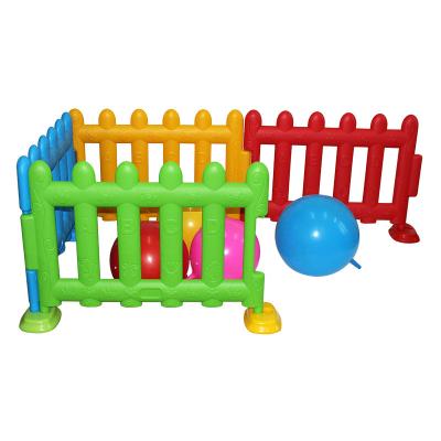 China Easily Assembled Colorful Kindergarten Safety Indoor Play Area Children Plastic Fence for sale