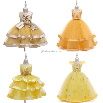 China 2023 New Aisha Princess Girls Birthday Dress Aisha Gauze Puffy Dress Short Sleeve Baby Washable Aisha Dress for sale