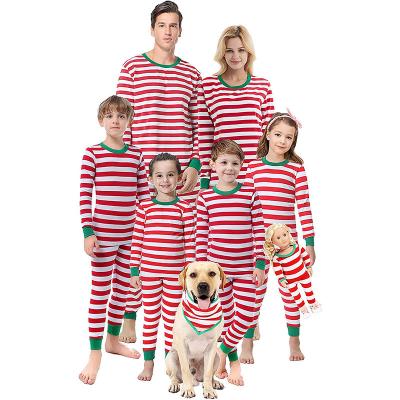 China QUICK DRY Mom and Kids Matching Family Plus Size Winter Long Sleeve Two Piece Sleepwear Printed Christmas Pajamas Family Sets for sale